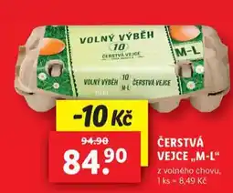 Lidl Čerstvá vejce nabídka