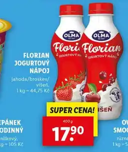 Lidl Florian jogurtový nápoj nabídka