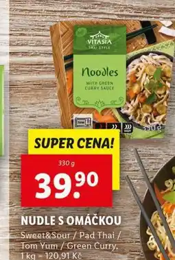 Lidl Nudle s omáčkou nabídka