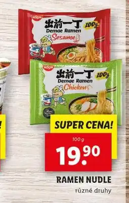 Lidl Ramen nudle nabídka