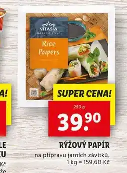 Lidl Rýžový papír nabídka