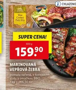 Lidl Marinovaná vepřová žebra nabídka
