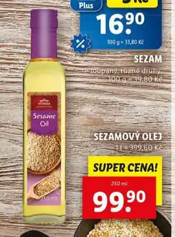 Lidl Sezamový olej nabídka