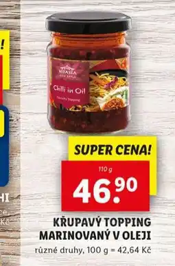 Lidl Křupavý topping marinovaný v oleji nabídka
