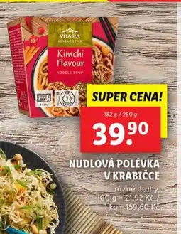 Lidl Nudlová polévka v krabičce nabídka