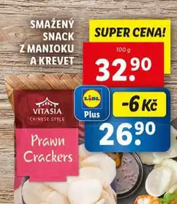 Lidl Smažený snack z manioku a krevet nabídka