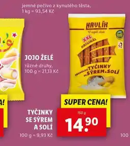 Lidl Tyčinky se sýrem a solí nabídka