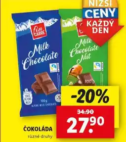 Lidl Čokoláda nabídka