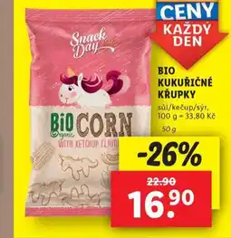 Lidl Bio kukuřičné křupky nabídka