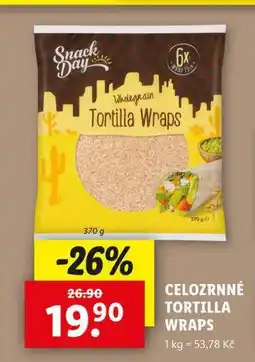 Lidl Celozrnné tortilla wraps nabídka