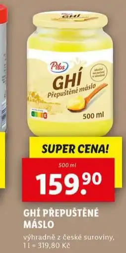 Lidl Ghí přepuštěné máslo nabídka