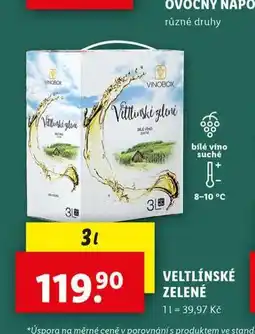 Lidl Veltínské zelené nabídka