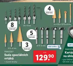 Lidl Sada speciálních vrtáků nabídka