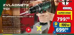 Lidl Aku příklepová vrtačka nabídka