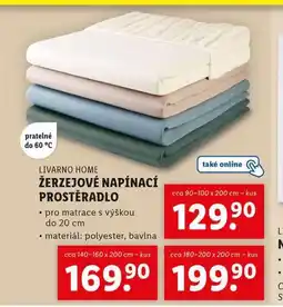Lidl Žerzejové napínací prostěradlo nabídka