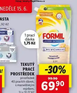 Lidl Tekutý prací prostředek nabídka