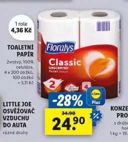Lidl Toaletní papír nabídka