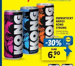 Lidl Energetický nápoj kong strong nabídka