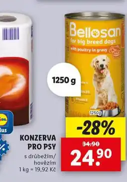 Lidl Konzerva pro psy nabídka