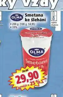 Norma Olma smetana ke šlehání nabídka