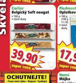 Norma Carlier belgický soft nougat nabídka