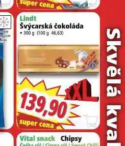 Norma Lindt švýcarská čokoláda nabídka
