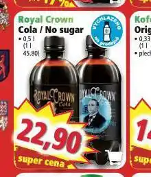 Norma Royal crown cola / no sugar nabídka