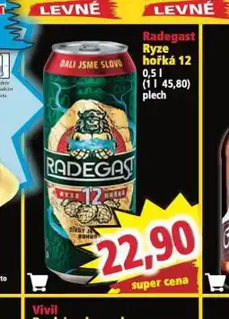 Norma Pivo radegast ryze hořká 12 nabídka