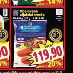 Norma Obalovaná aljašská treska nabídka