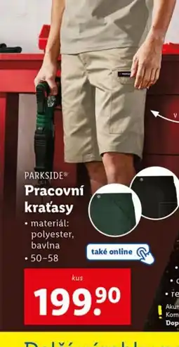 Lidl PARKSIDE Pracovní kraťasy nabídka