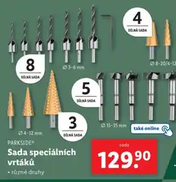 Lidl PARKSIDE Sada speciálních vrtáků nabídka