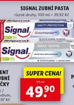 Lidl SIGNAL Zubní pasta nabídka