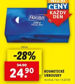 Lidl FLORALYS Kosmetické ubrousky nabídka