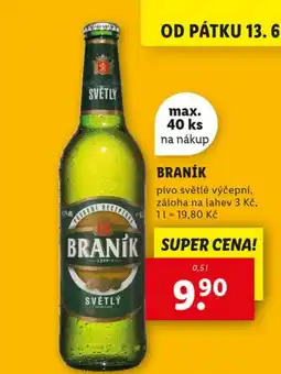 Lidl BRANÍK nabídka