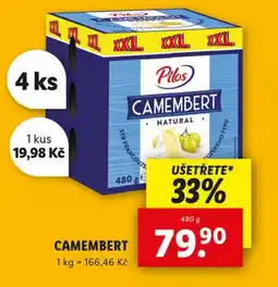 Lidl PILOS Camembert nabídka