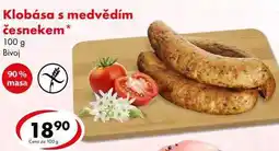 CBA Klobása s medvědím česnekem, 100 g nabídka