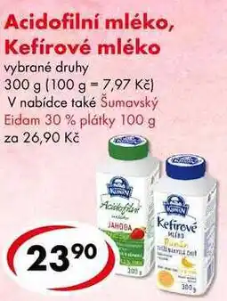 CBA Acidofilní mléko, Kefírové mléko, 300 g nabídka