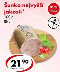 CBA Šunka nejvyšší jakosti, 100 g nabídka