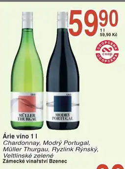 Coop hb Árie víno nabídka