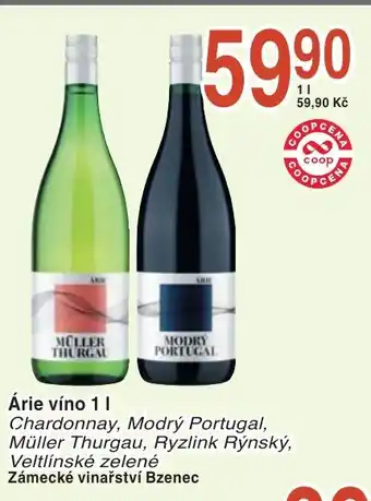 Coop hb Árie víno nabídka