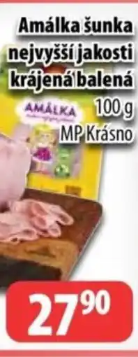 Partner Maloobchodní síť Amálka šunka nejvyšší jakosti krájená balená nabídka