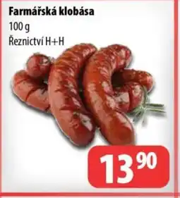 Partner Maloobchodní síť Farmářská klobása nabídka