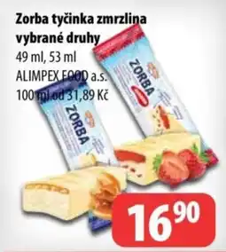 Partner Maloobchodní síť Zorba tyčinka zmrzlina nabídka