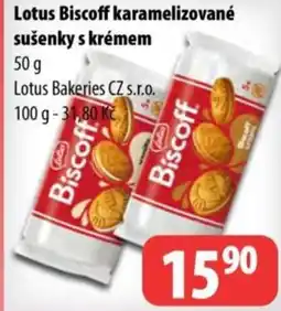 Partner Maloobchodní síť Lotus Biscoff karamelizované sušenky s krémem nabídka