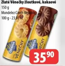 Partner Maloobchodní síť Zlaté Věnečky žloutkové, kakaové nabídka