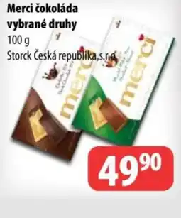 Partner Maloobchodní síť Merci čokoláda nabídka