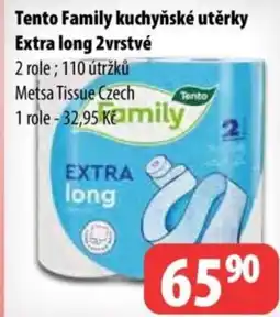 Partner Maloobchodní síť Tento Family kuchyňské utěrky Extra long 2vrstvé nabídka