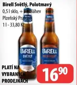 Partner Maloobchodní síť Birell Světlý, Polotmavý nabídka