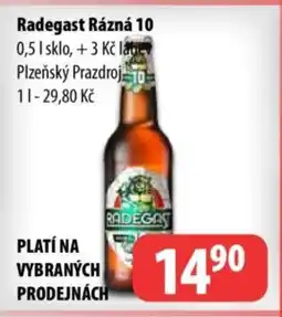 Partner Maloobchodní síť Radegast Rázná 10 nabídka