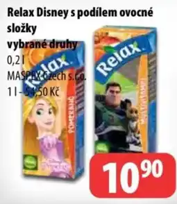 Partner Maloobchodní síť Relax Disney s podílem ovocné složky nabídka